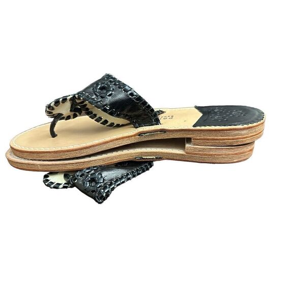 Palm Beach Sandals Classic Black Made in USA Women's size 10 - Picture 7 of 8